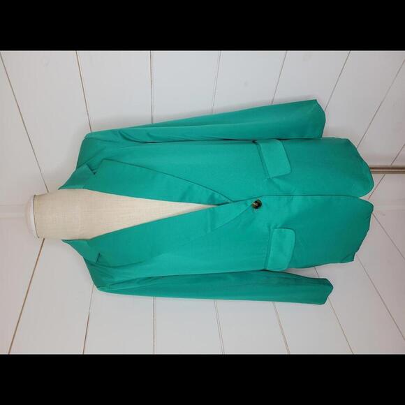 NWOT Boutique Lilypad teal green single button blazer - Picture 1 of 5